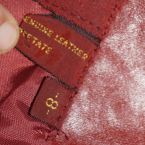 Vintage 70s Etienne Oxblood Leather - Picture 6 of 8